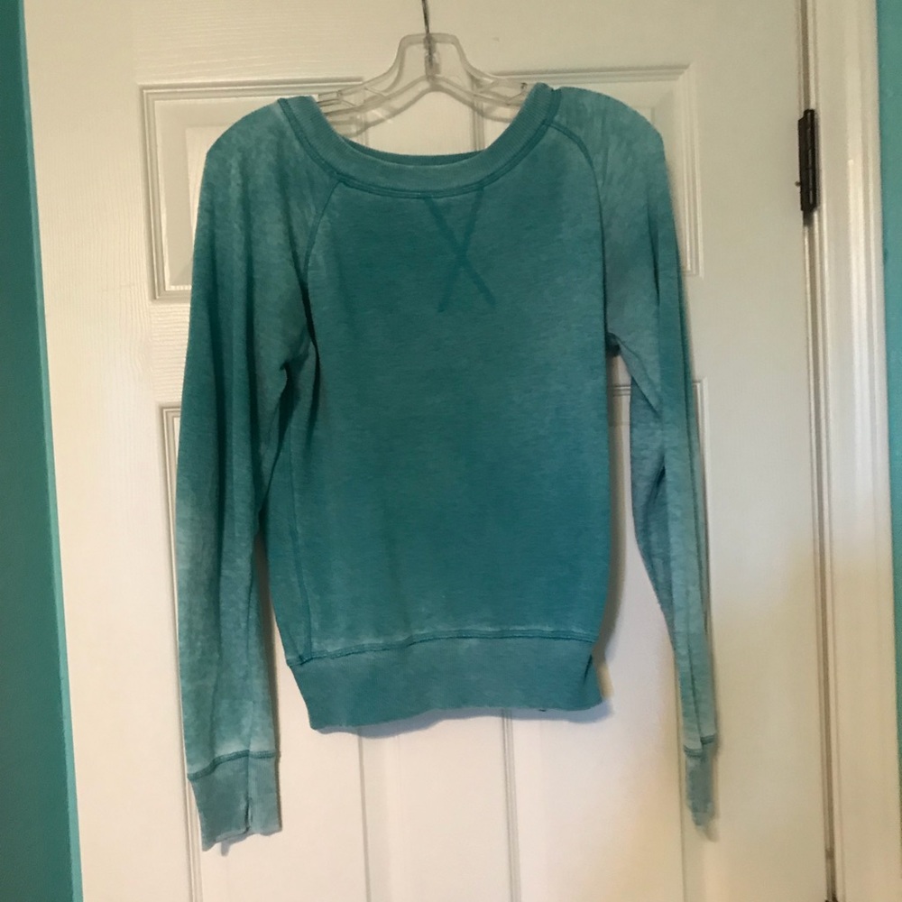 Teal wet seal sweater
